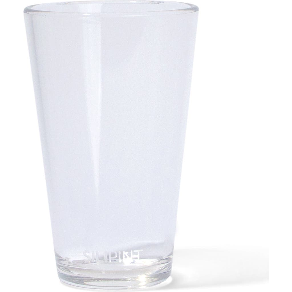 Silipint Silicone Crystal Clear Pint Glass In Transparent