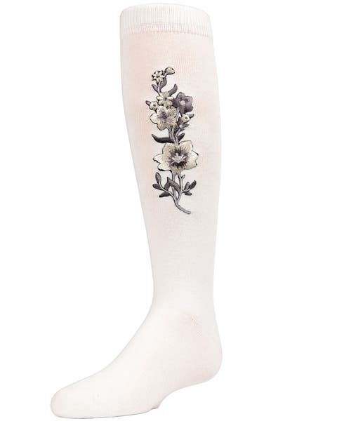 High Climbers Embroidered Floral Knee-High Socks (Toddler, Little Kid & Big Kid)
