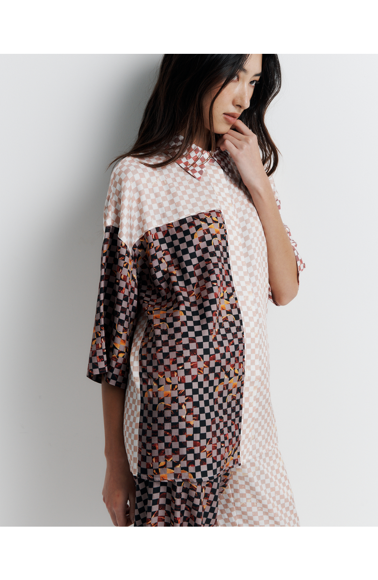 Romy June Shirt collaboration with Phoebe Willis, Main, color, Checkmate