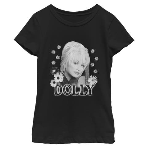 Girls' Distressed Daisies Portrait Short Sleeve T-shirt