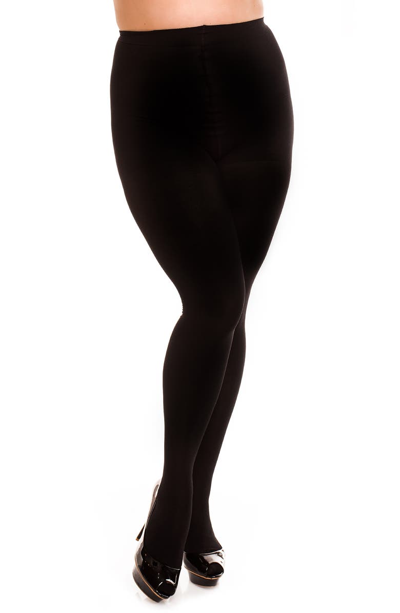 Glamory Hosiery Sweater Tights, Main, color, Black