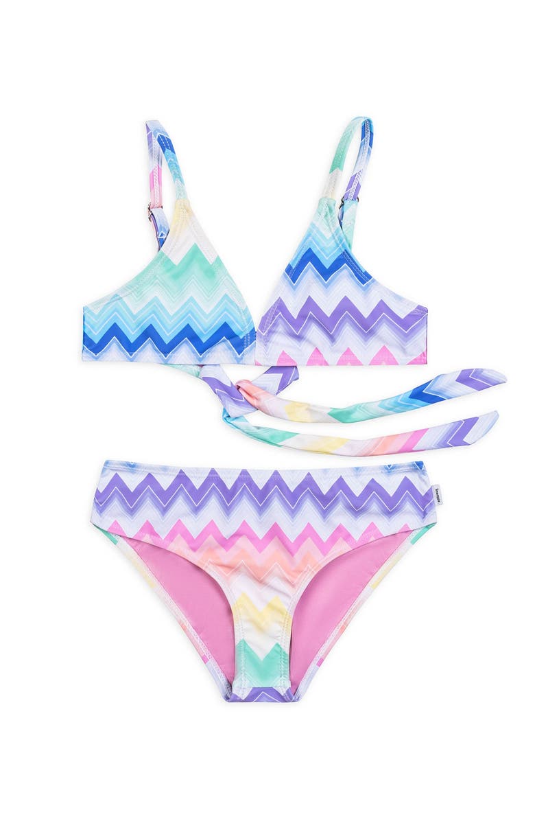 Limeapple Printed Bikini Swimsuit, Alternate, color, 