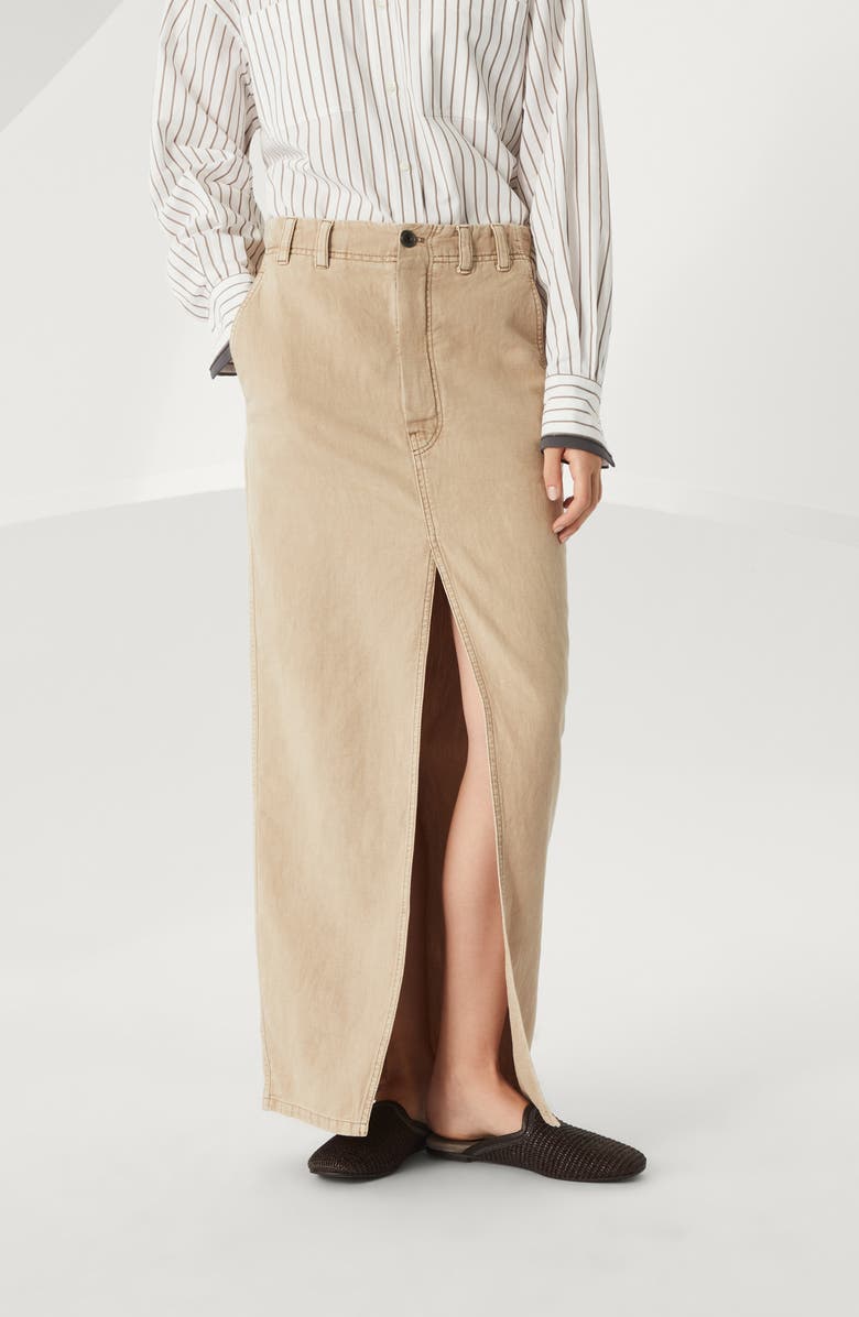 Brunello Cucinelli Chino skirt, Alternate, color, 