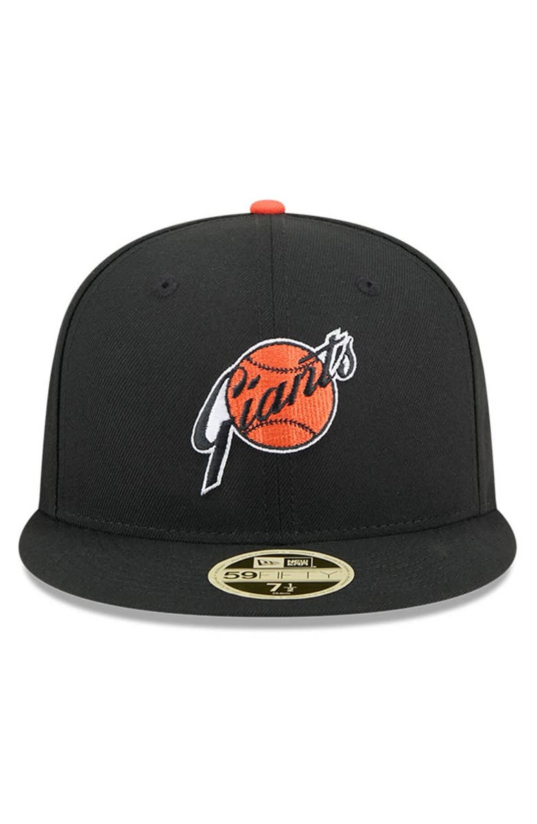 New Era Men's New Era Black San Francisco Giants Baseball Hall of Fame 59FIFTY Fitted Hat, Alternate, color, Black