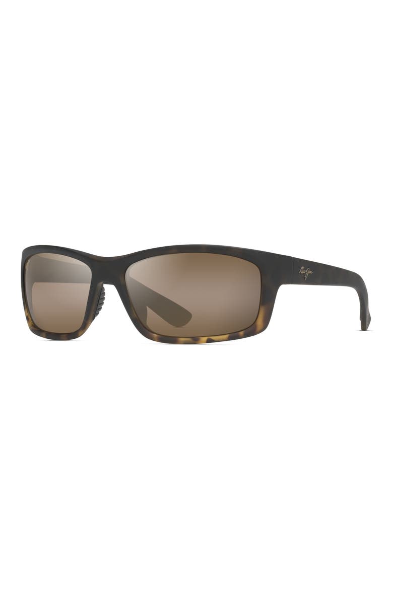 Kanaio Coast 61mm PolarizedPlus2® Rectangular Sunglasses, Alternate, color, BROWN