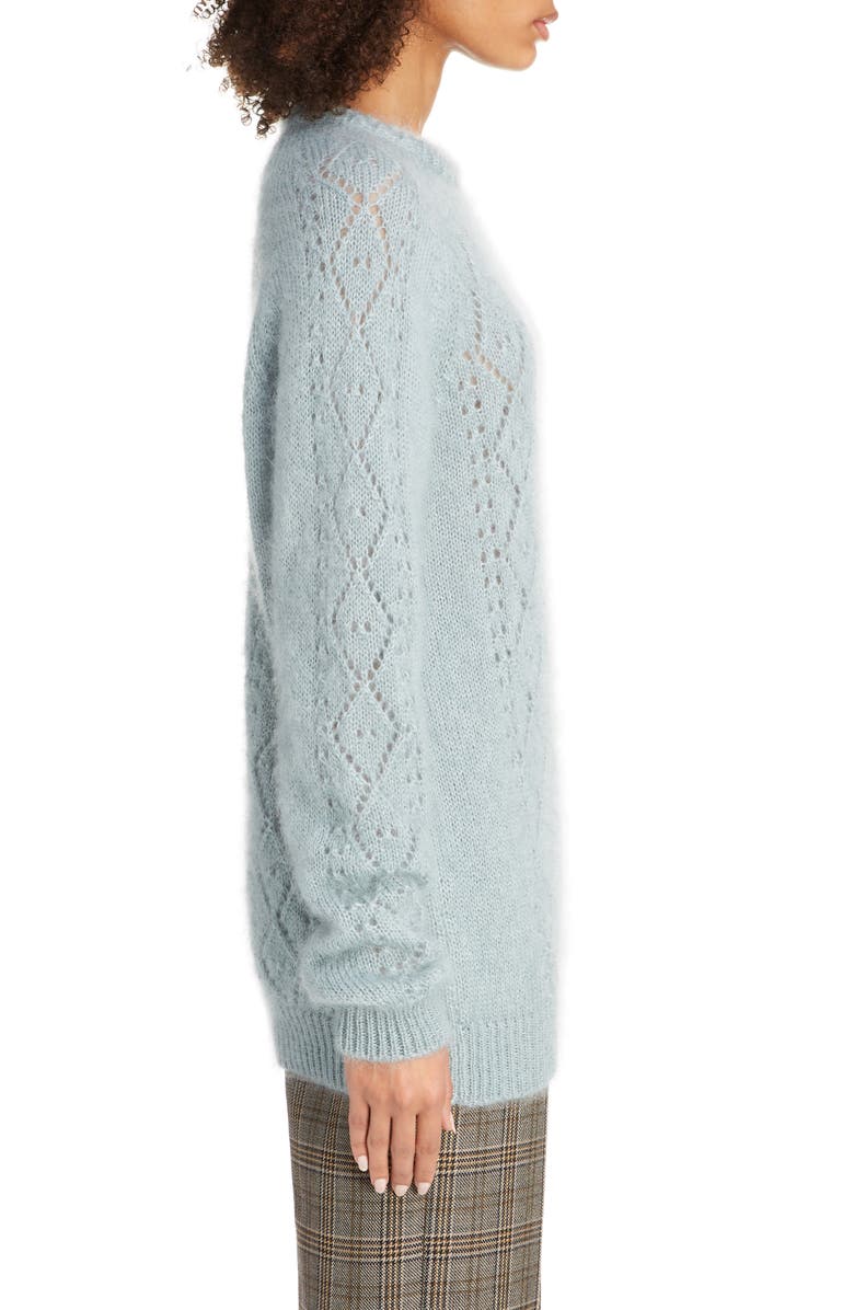 Runway Marc Jacobs Pointelle Mohair & Silk Sweater, Alternate, color, 