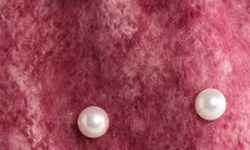 Nanette Lepore Faux Pearl Fringe Scarf In Pink
