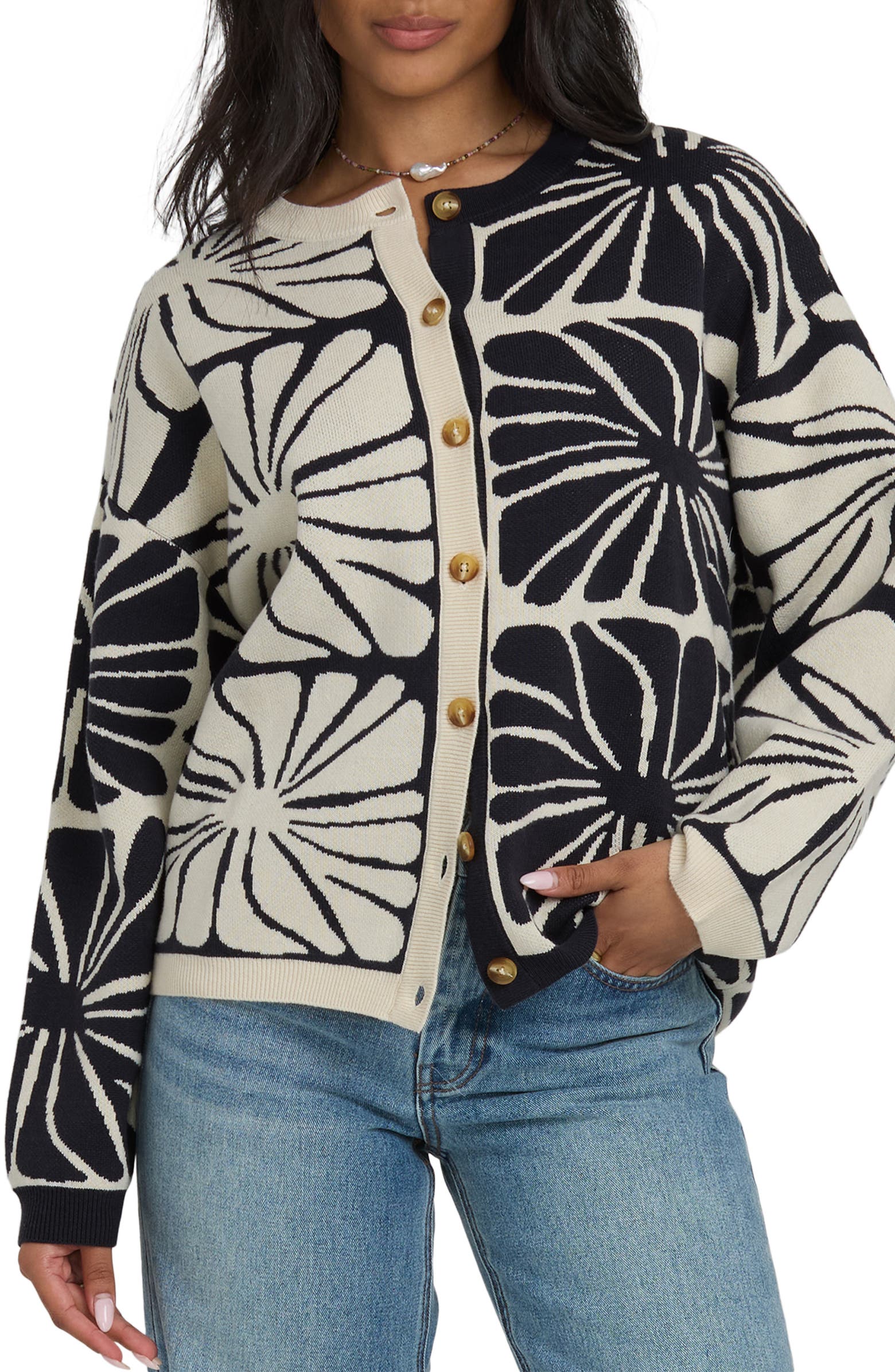 Billabong Overheated Colorblock Cotton Blend Cardigan | Nordstrom