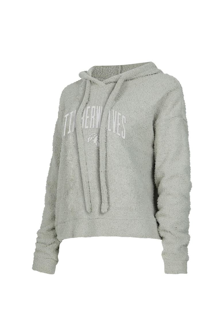 Women's Concepts Sport  Gray Minnesota Timberwolves Ventura Comfy Pullover Hoodie, Alternate, color, Gray