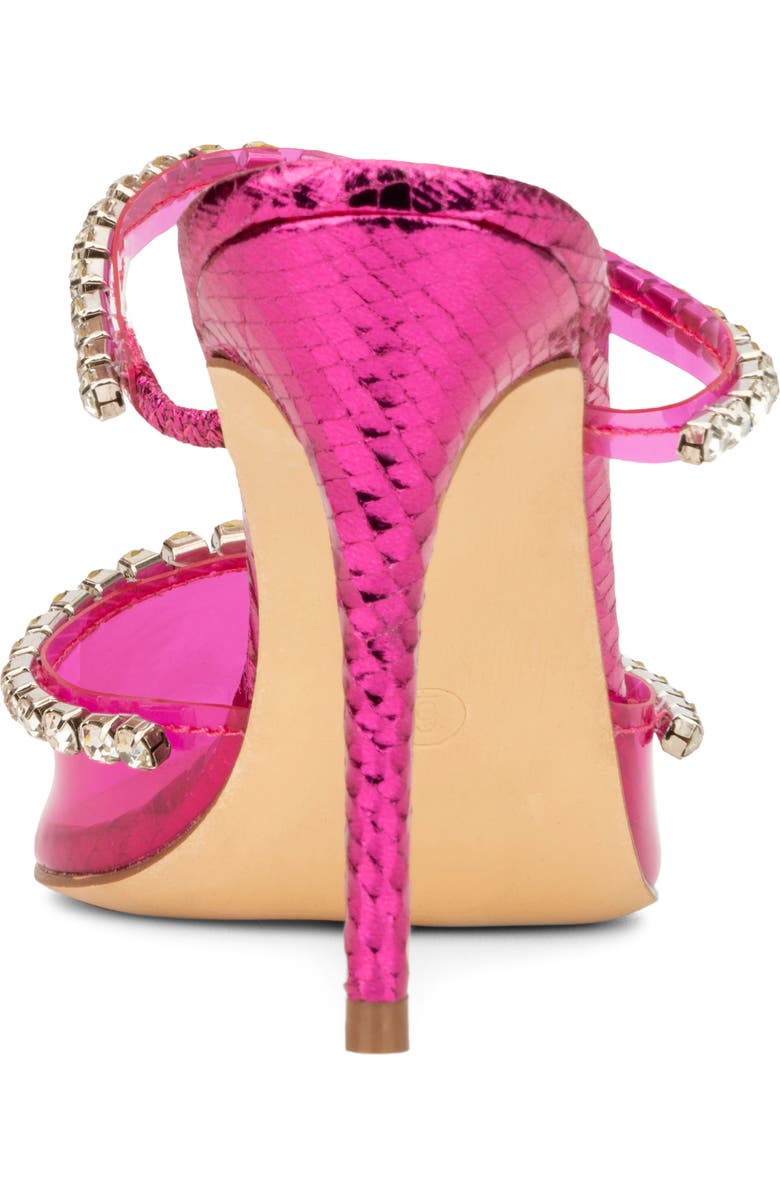 NEW YORK AND COMPANY Fatima Crystal Embellished Lucite Pump, Alternate, color, Pink