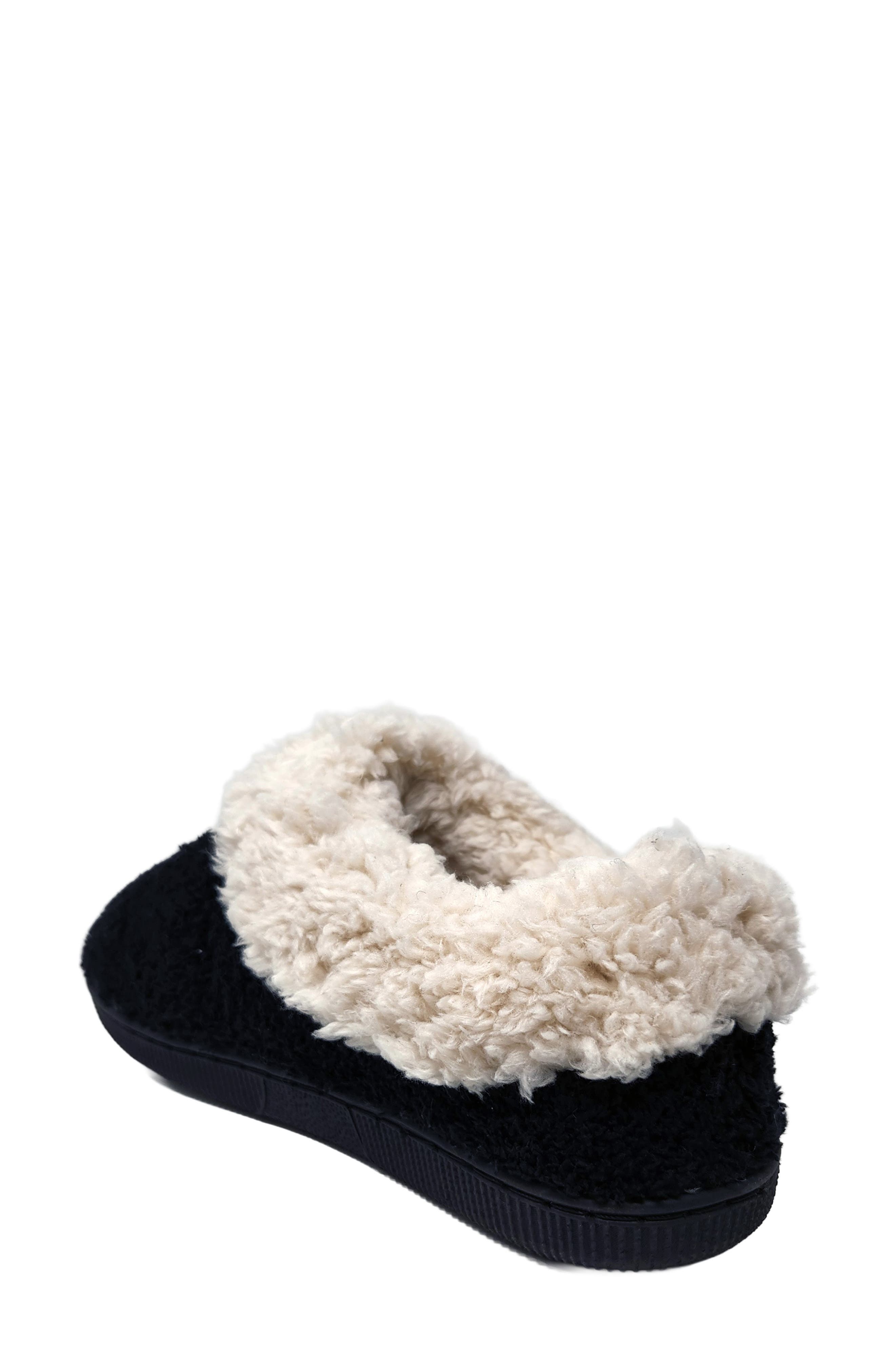 GAAHUU Cozee Faux Shearling Lined Slipper, Alternate, color, Black