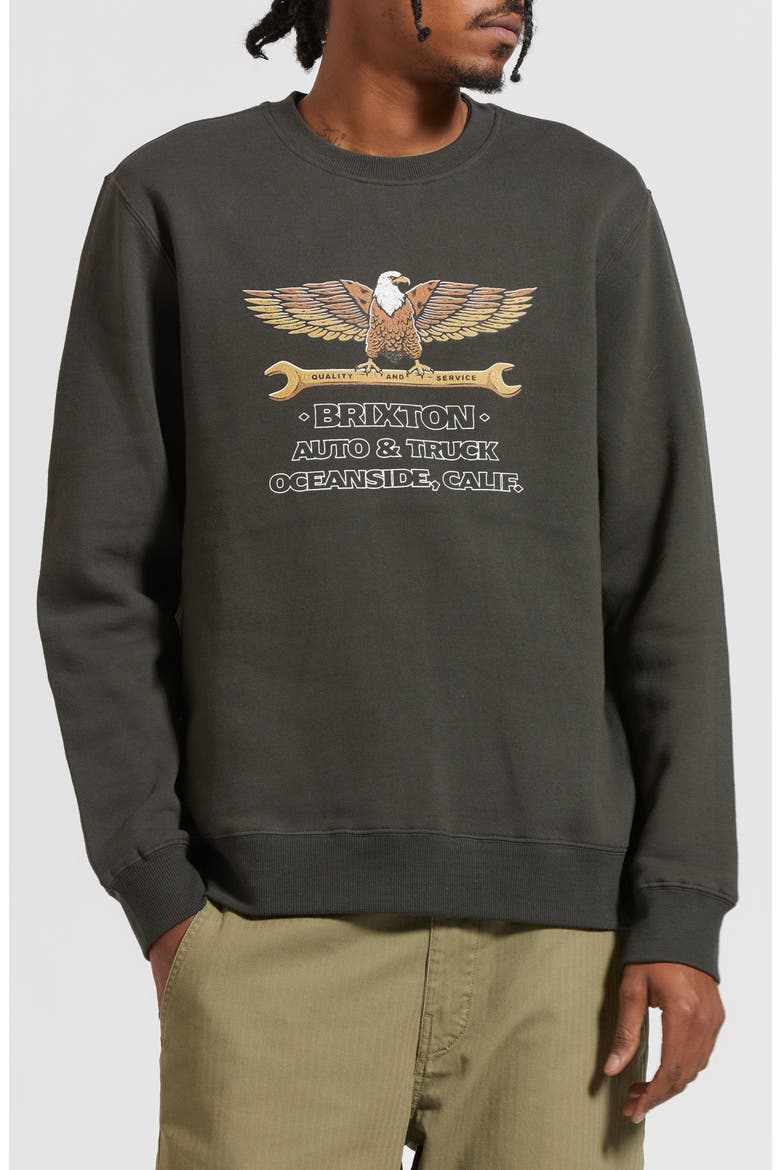 Repair Graphic Sweatshirt, Main, color, WASHED BLACK