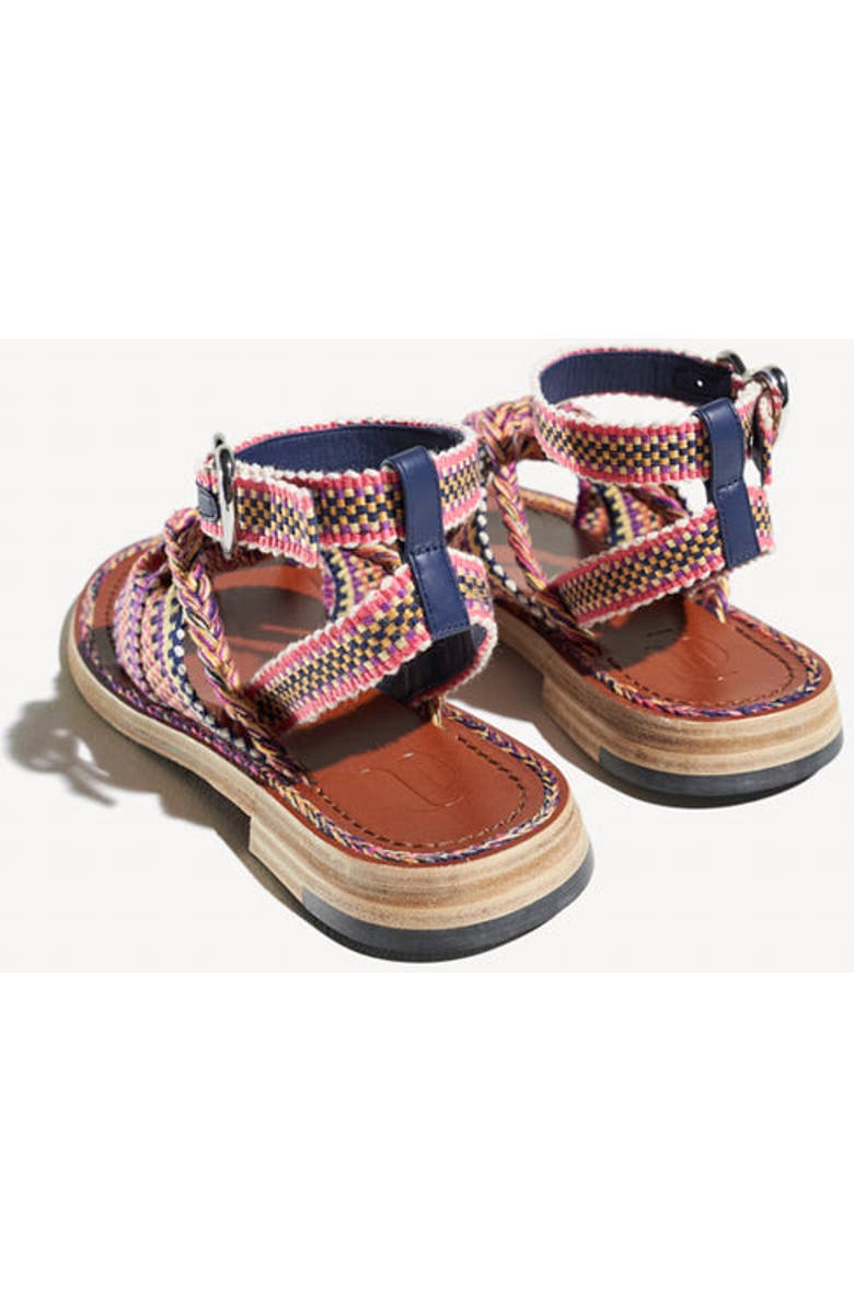 Amambaih Lorena Flat Sandals, Alternate, color, Isle