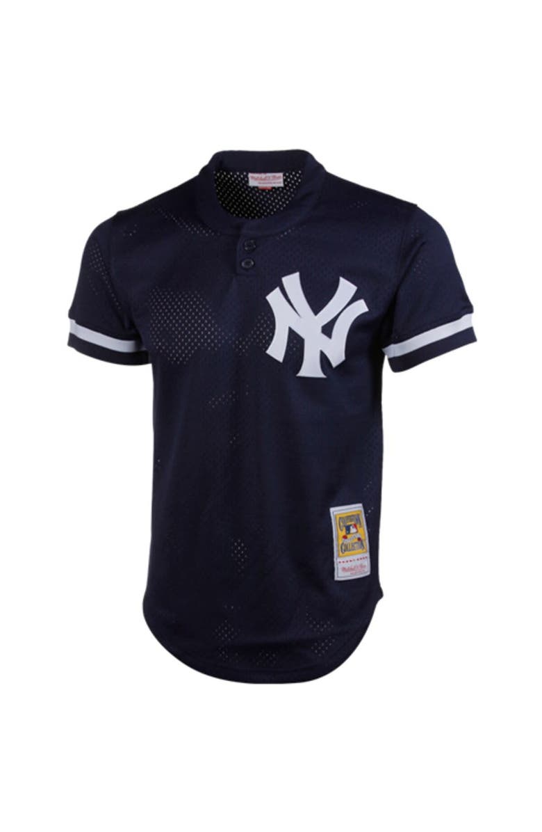 Mitchell & Ness Men's Mitchell & Ness Don Mattingly Navy New York Yankees 1995 Authentic Cooperstown Collection Mesh Batting Practice Jersey, Alternate, color, 