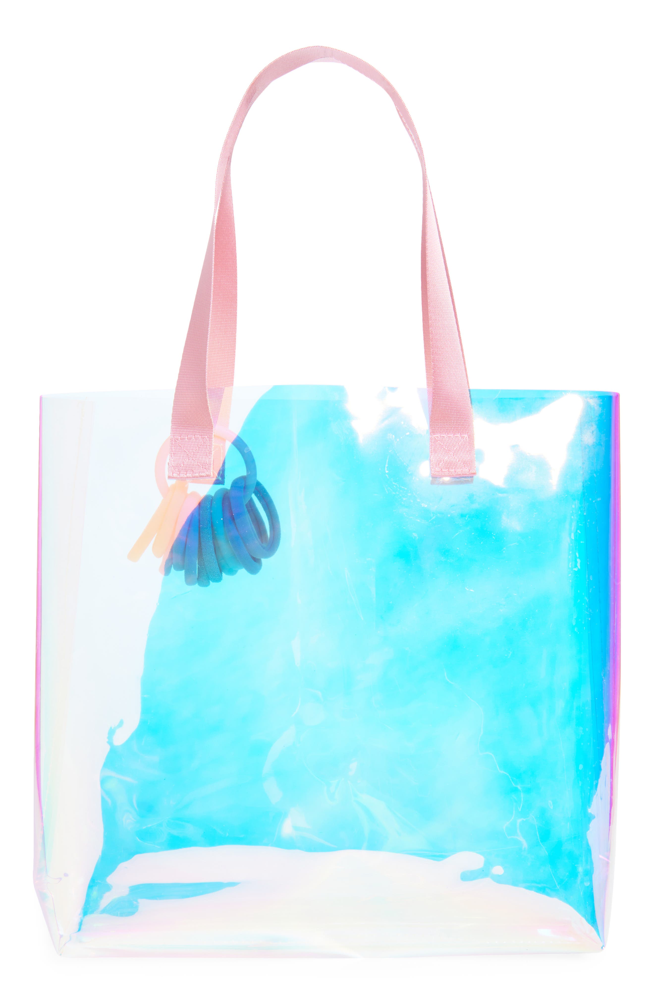 Capelli New York Kids' Iridescent Jelly Tote, Alternate, color, 