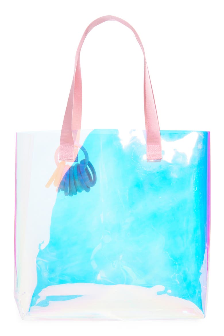 Kids' Iridescent Jelly Tote, Alternate, color, MULTI COMBO