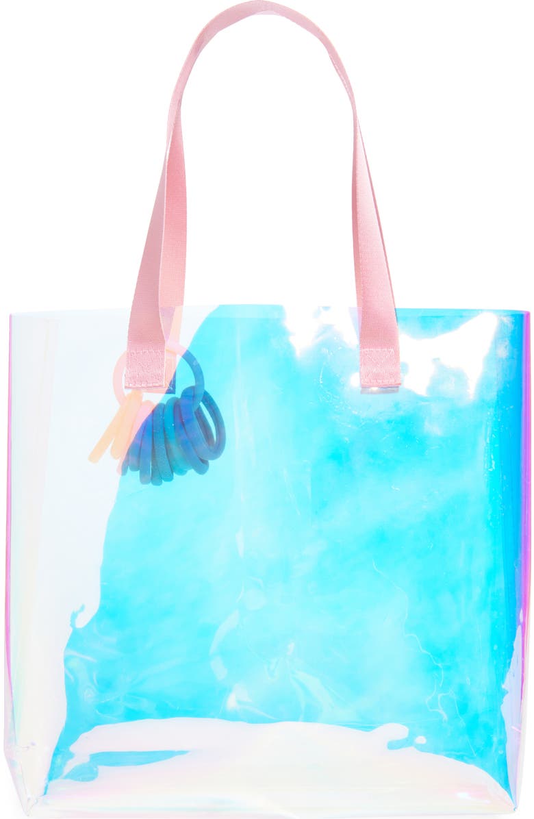 Capelli New York Kids' Iridescent Jelly Tote, Alternate, color,