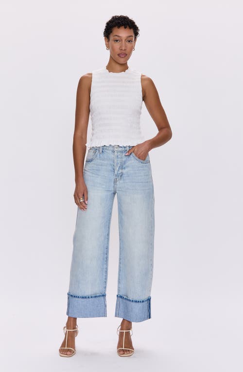 Pistola Ryder High Rise Cuffed Straight Jeans In Essex