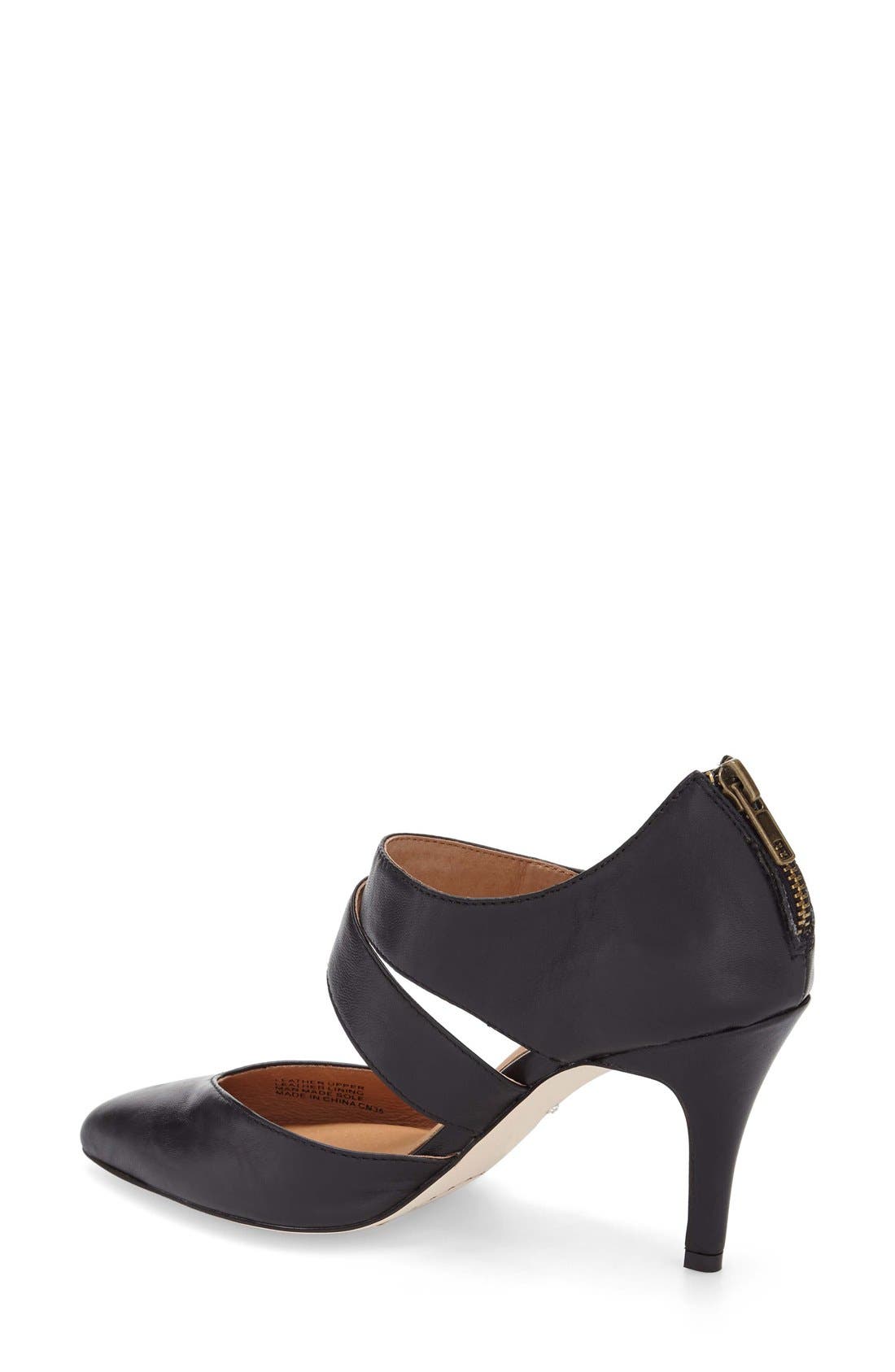 'Carroll' Pump, Alternate, color, BLACK SILK