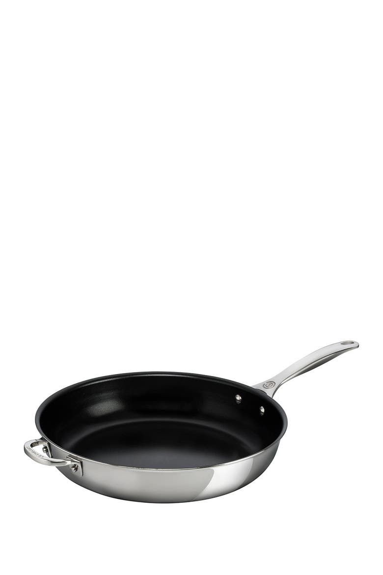 12.5-Inch Stainless Steel Nonstick Deep Fry Pan, Main, color, STAINLESS STEEL