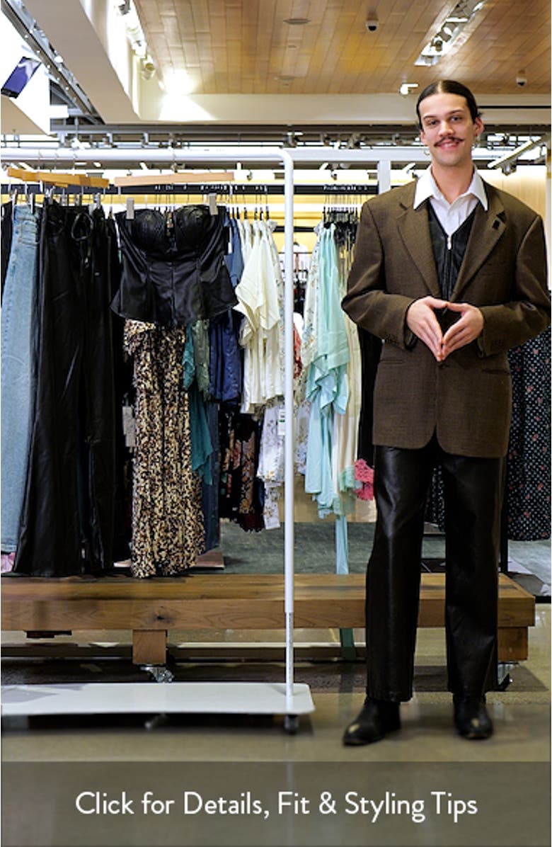 Torri Strapless Faux Leather Top, sales video thumbnail