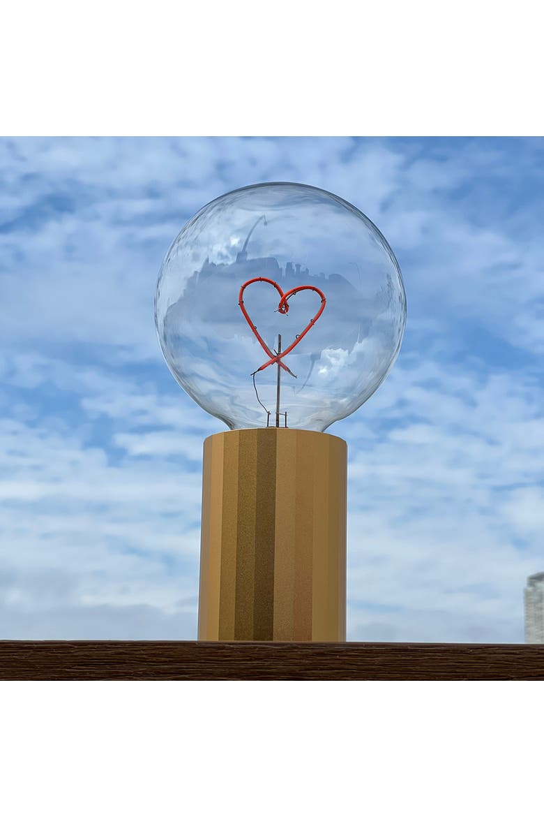Heart Portable Table Lamp, Alternate, color, Emerald