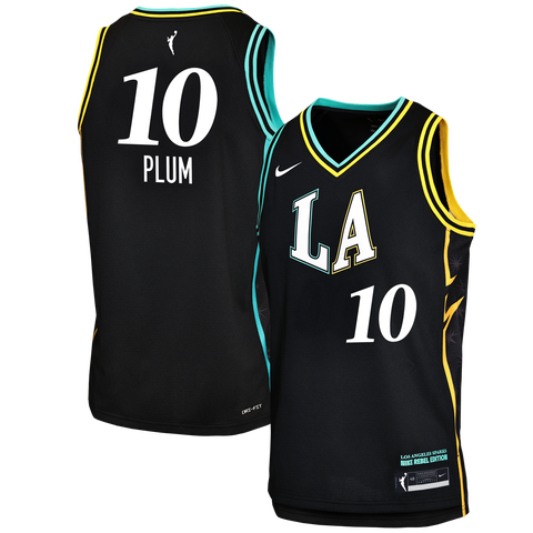 Youth Nike Kelsey Plum Black Los Angeles Sparks Victory Jersey - Rebel Edition