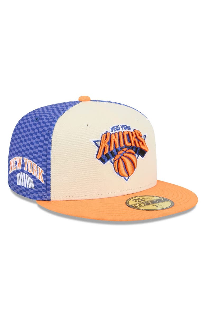 New Era Men's New Era Cream New York Knicks 2025/26 City Edition Alternate 59FIFTY Fitted Hat, Main, color, Cream