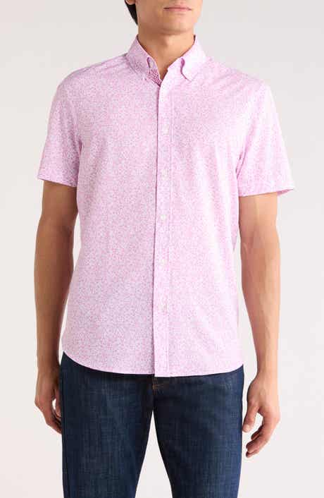 CONSTRUCT Floral Short Sleeve Woven Button-Down Shirt