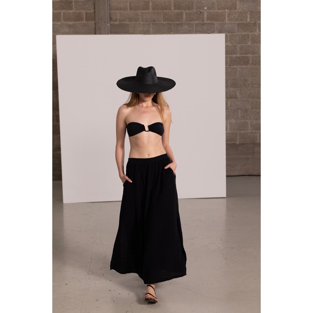 Beach Life By Gottex Resort Midi Swim Cover Up Skirt In Black