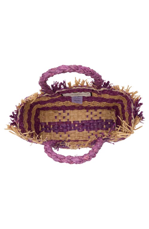 L*space Lspace Charlie Stripe Woven Straw Bag