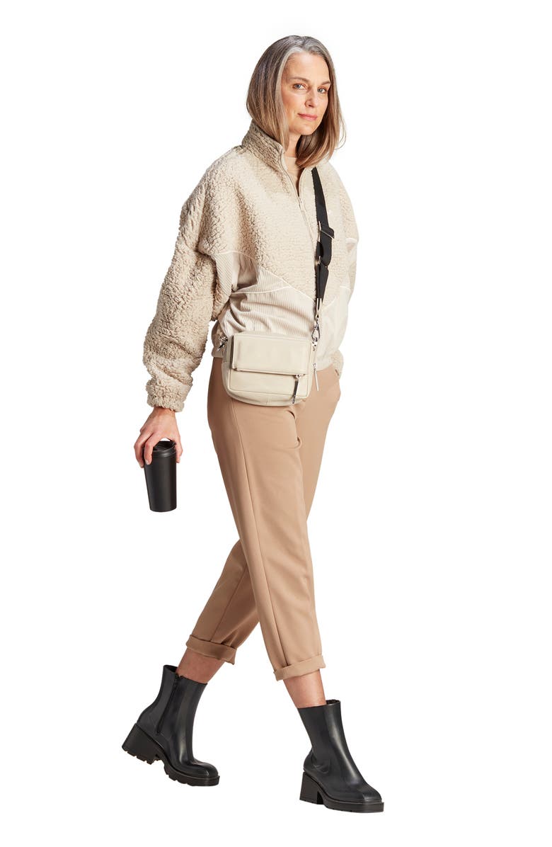 adidas Fleece & Corduroy Zip Jacket, Alternate, color, 