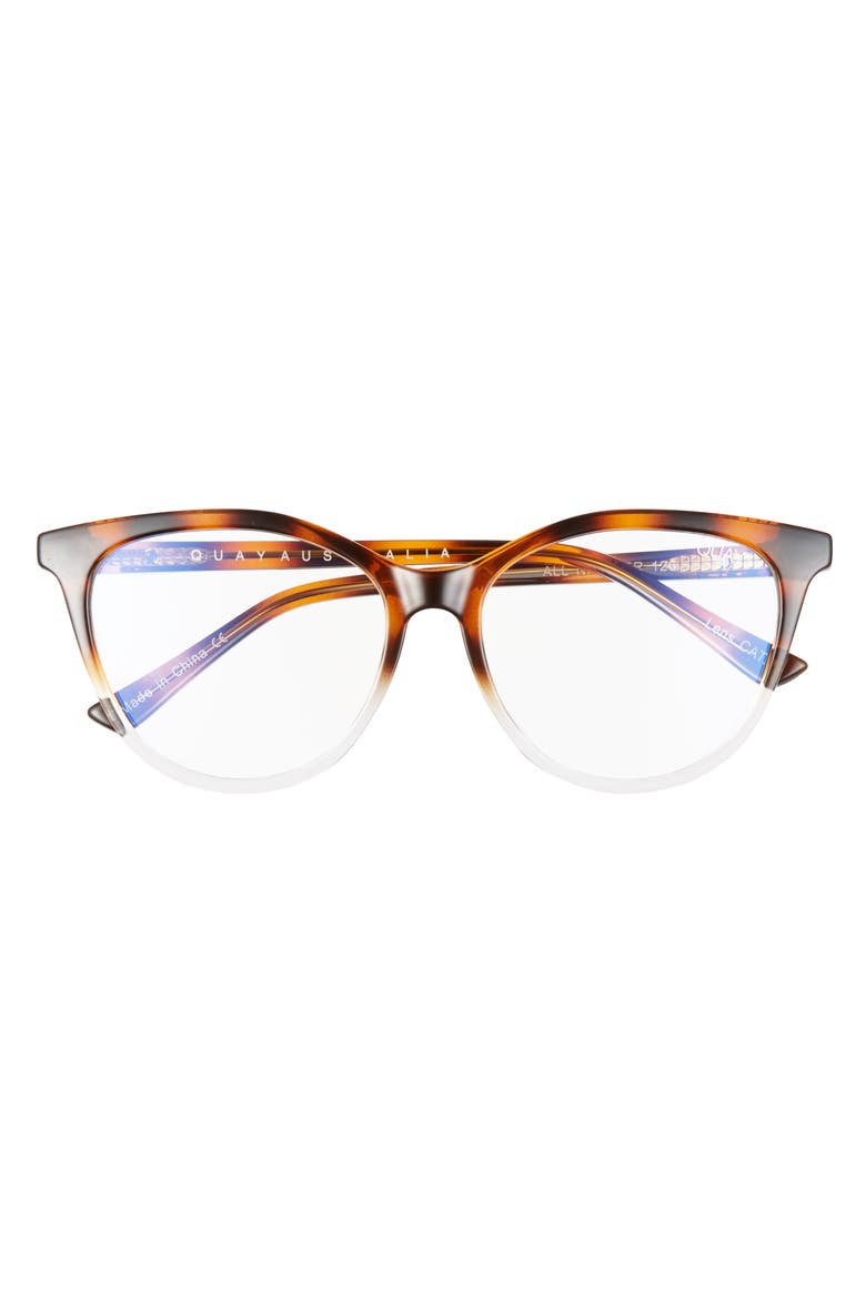 All Nighter 50mm Blue Light Filtering Glasses, Alternate, color, CLEAR TORTOISE/ BLUE LIGHT