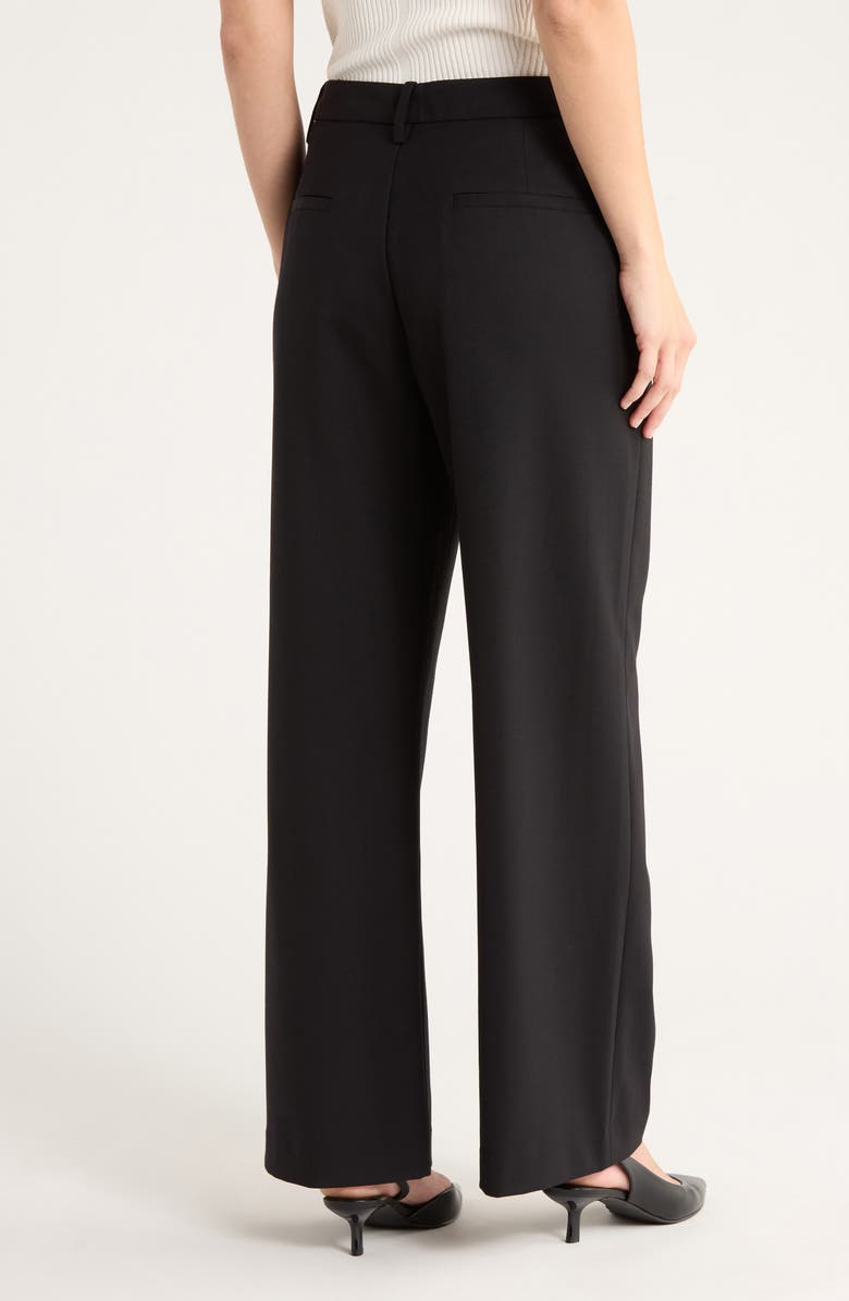 rag & bone Hazel High Waist Wool Blend Pants, Alternate, color, Black