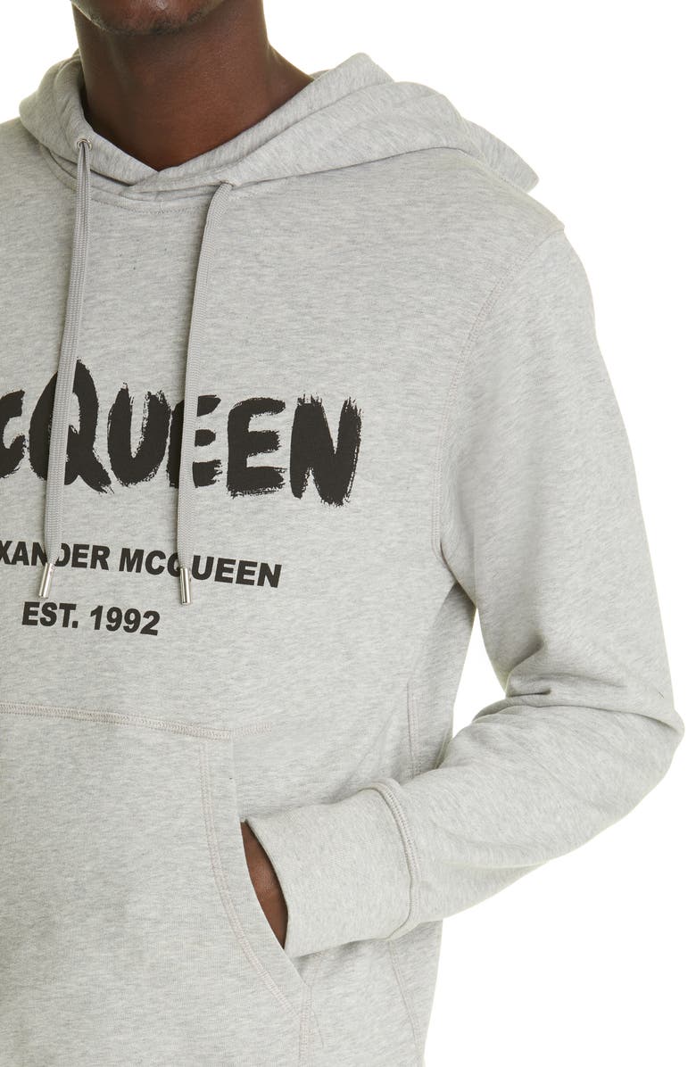 McQueen Alexander McQueen Men's Graffiti Logo Hoodie, Alternate, color, 