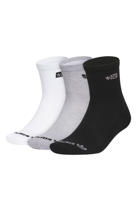 Assorted 3-Pack Performance High Quarter Crew Socks