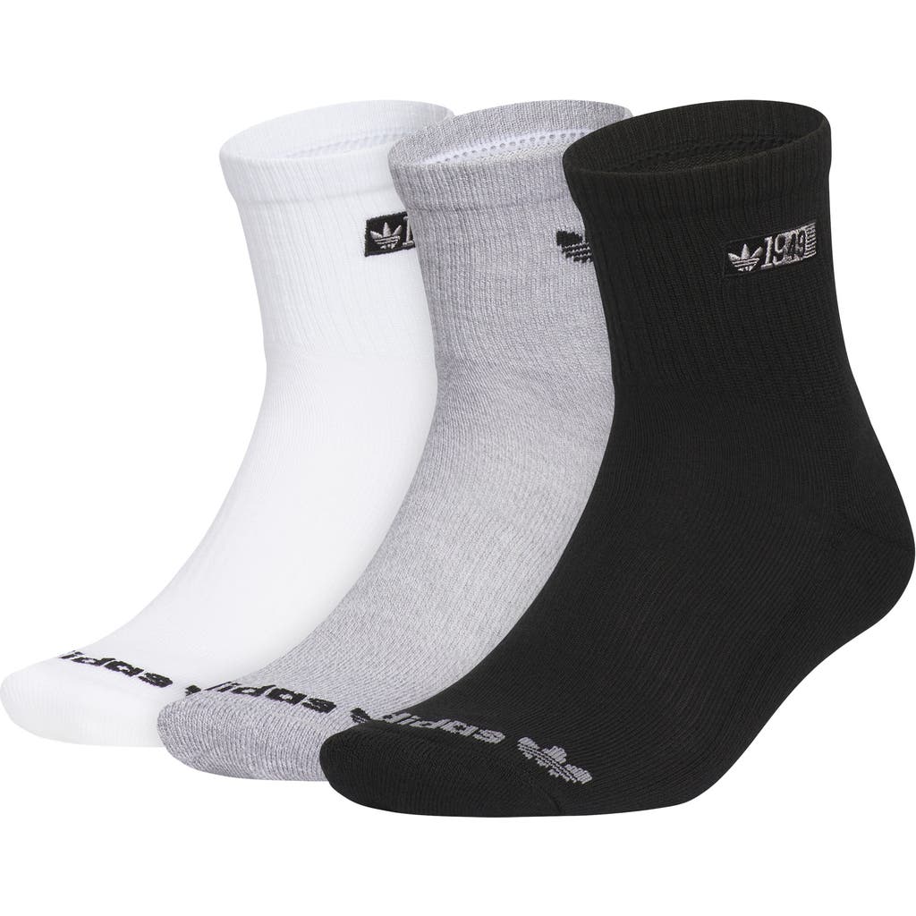 Adidas Originals Adidas Assorted 3-pack Performance High Quarter Crew Socks In Multi