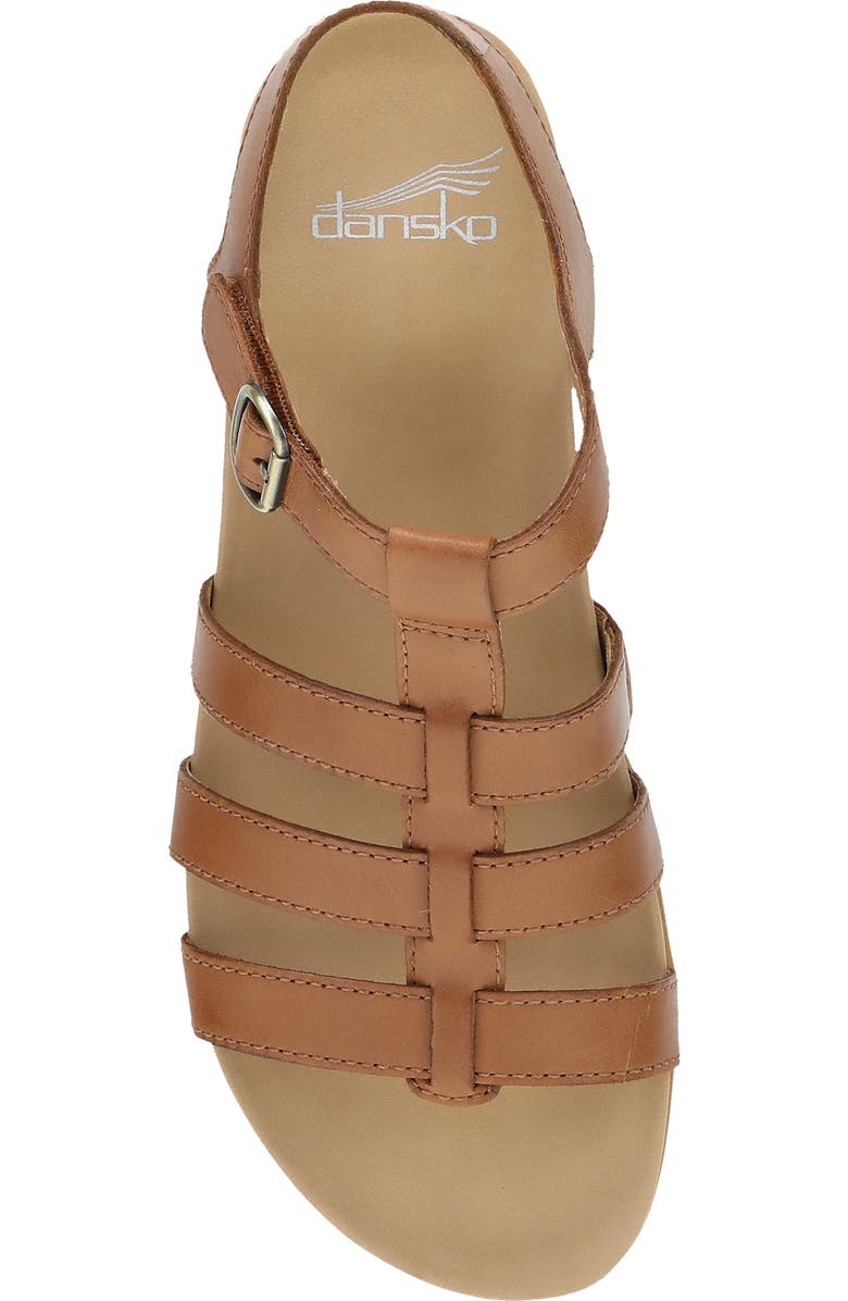 Dansko Janice Ankle Strap Sandal, Alternate, color, Tan Calf