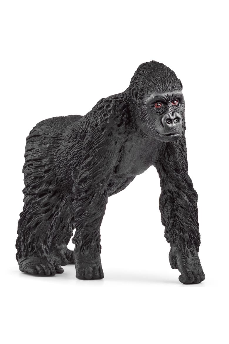 Wild Life Gorilla Family 3 Piece Animal Figurines, Alternate, color, Multicolored