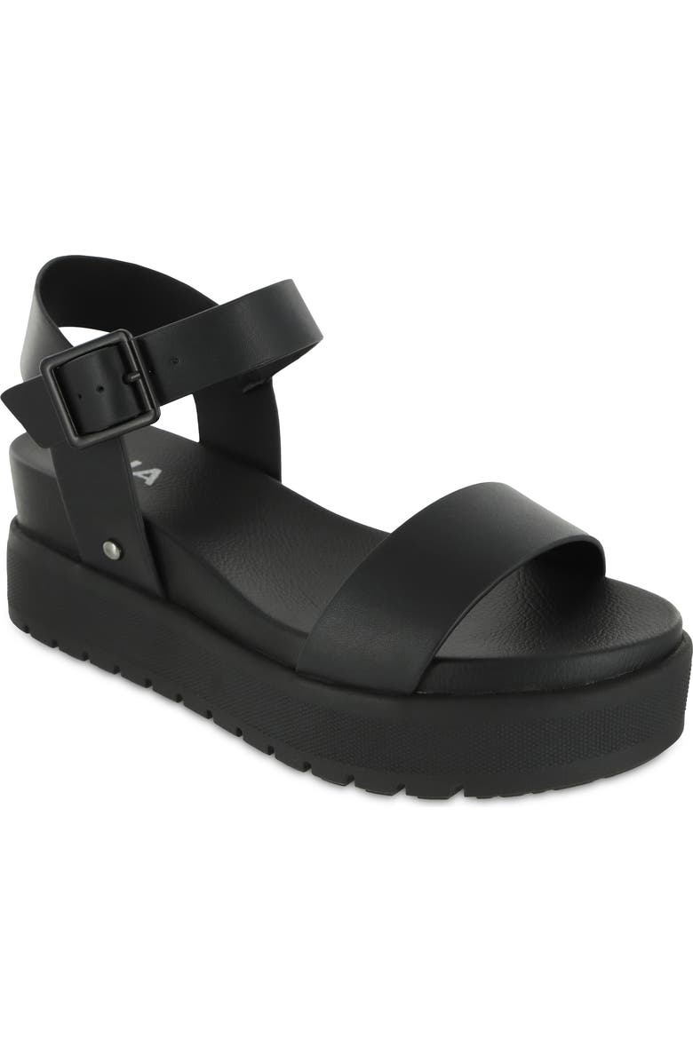 MIA Kayci Platform Sandal, Main, color, Black Burn