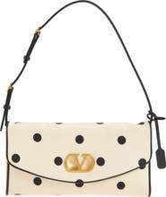 Valentino Garavani DeVain Polka Dot Silk Clutch