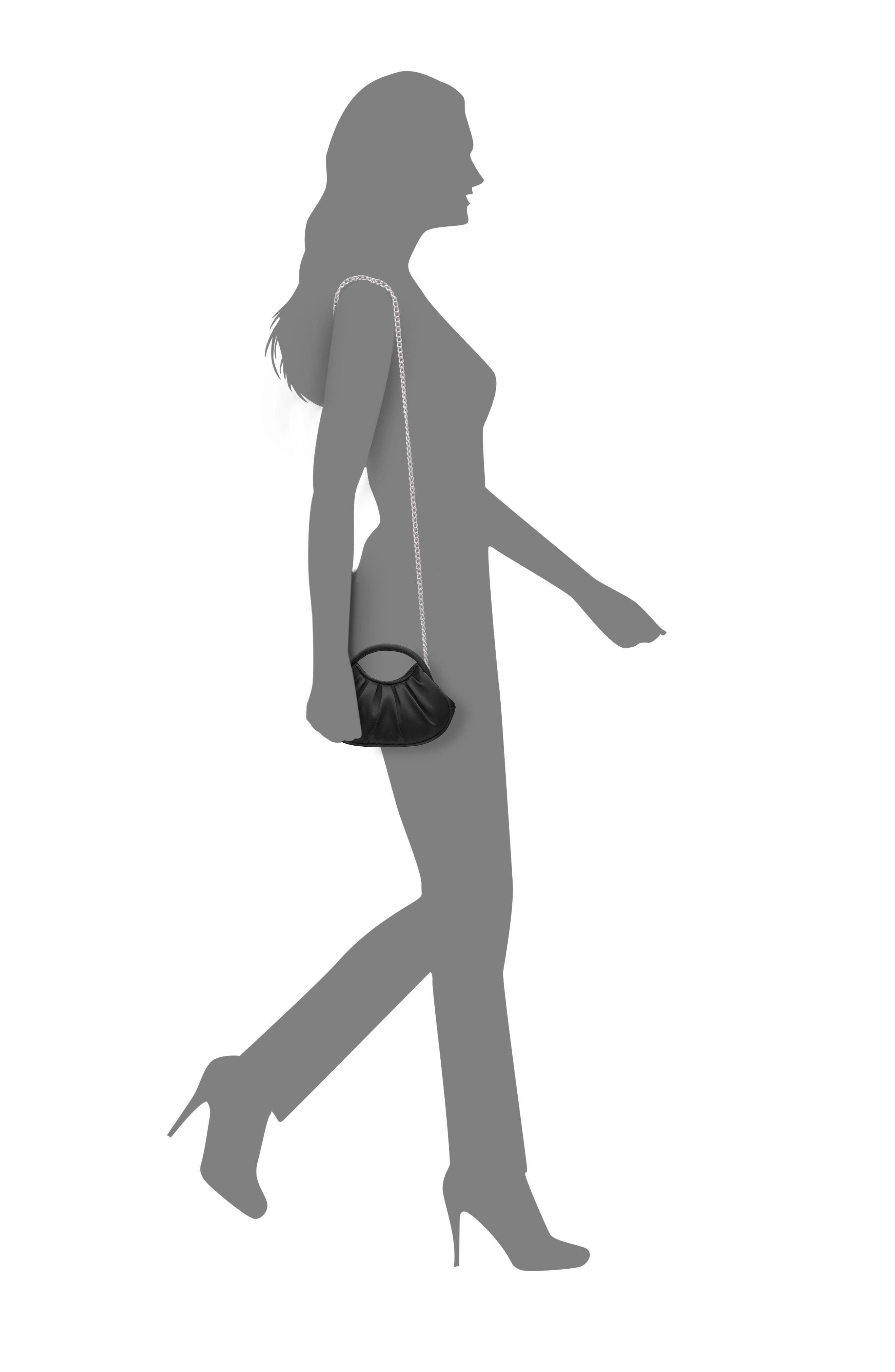 Nina Bren Top Handle Bag, Alternate, color, Black