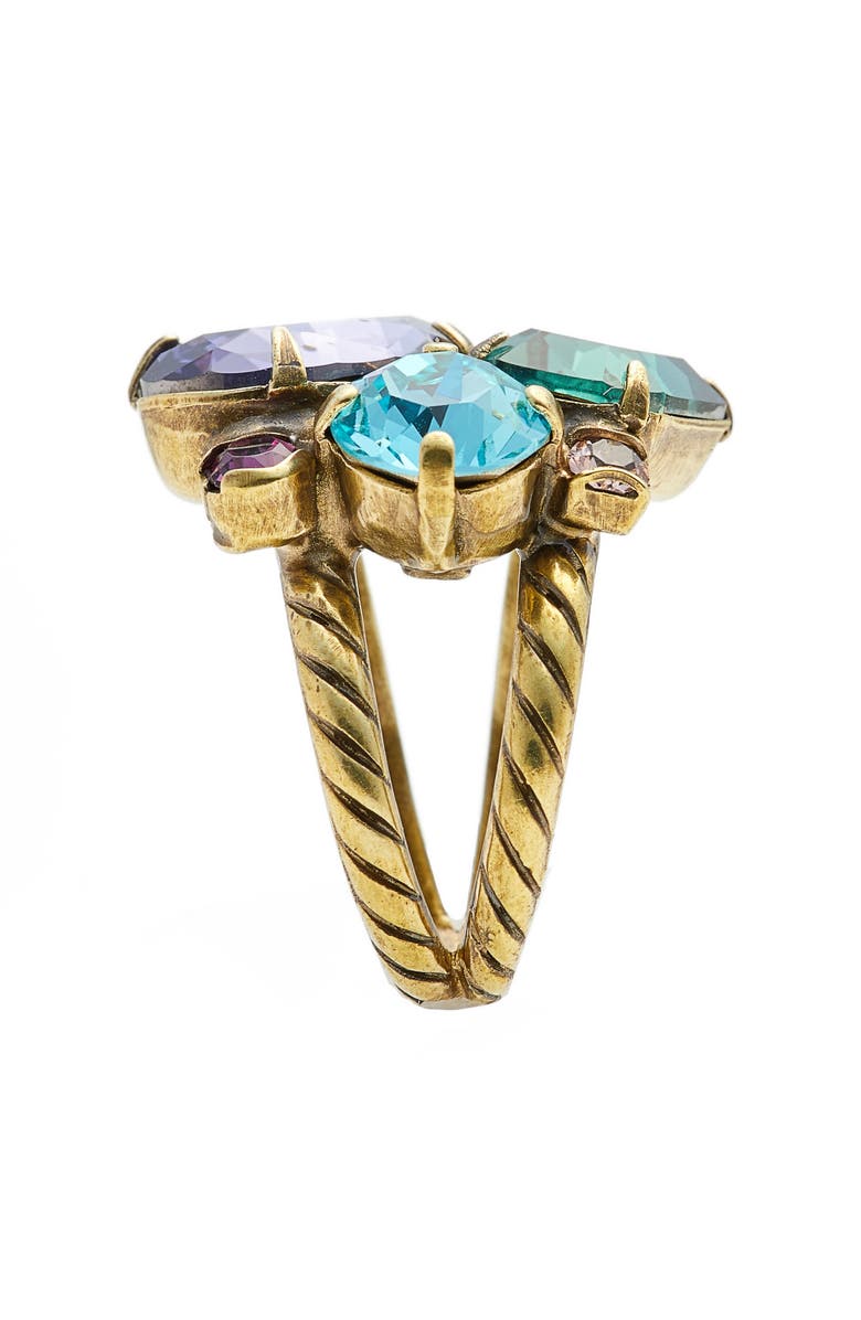 Sorrelli Crystal Cluster Cocktail Ring, Alternate, color, 