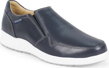 Mephisto Valter Leather Slip on loafers in Navy Size 10.5 Men main image 4