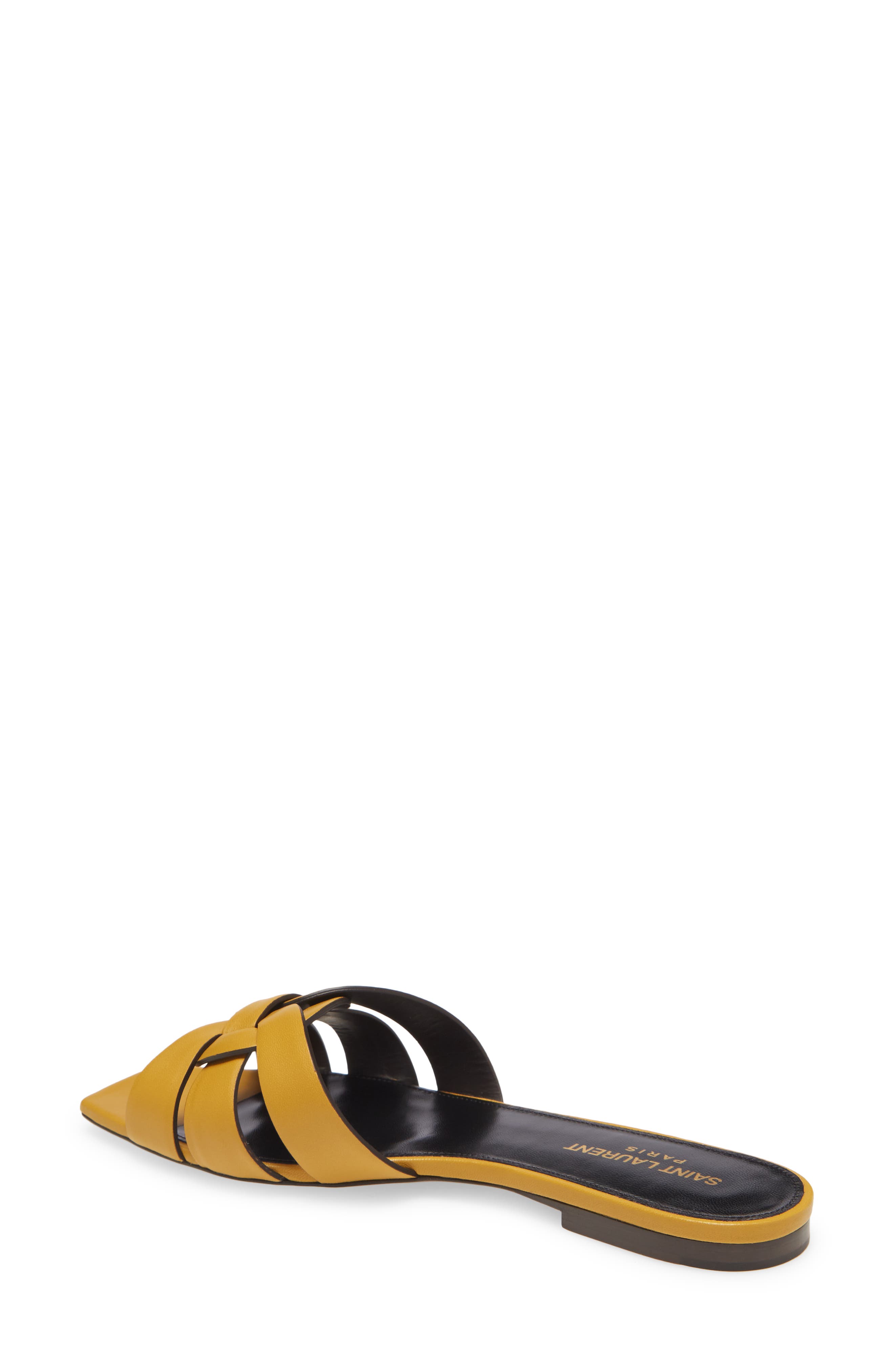 Saint Laurent Nu Pieds Slide Sandal, Alternate, color, 