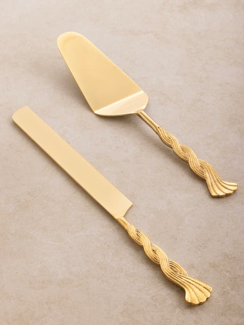 Santiago Cake Servers, Set of 2
