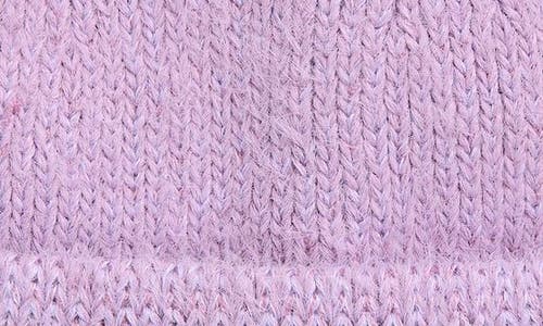 Tasha Cuffed Knit Beanie In Purple