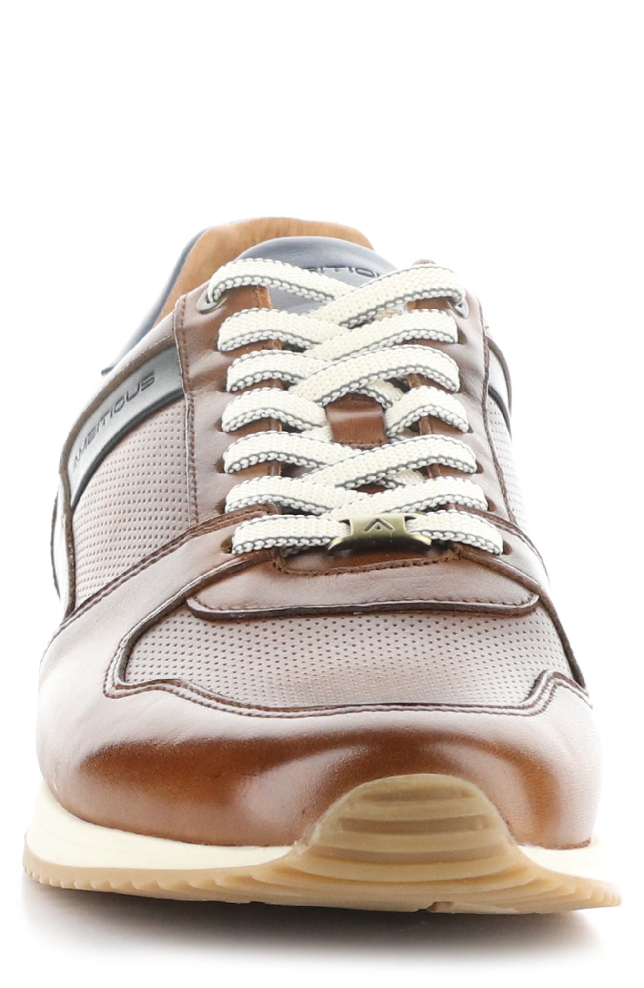 Ambitious 11240 Perforated Sneaker, Alternate, color, Cognac Leather