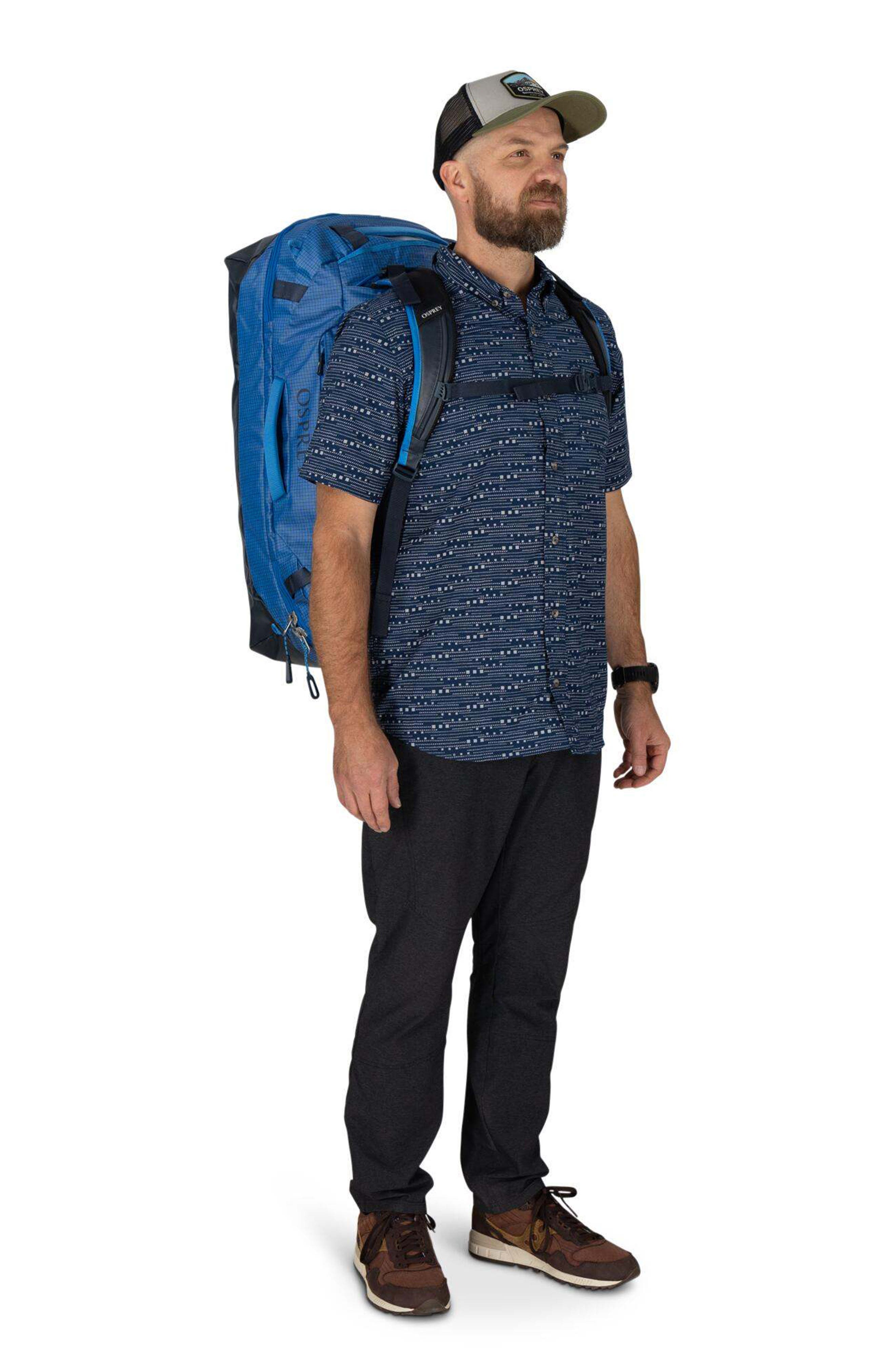 Transporter 70-Liter Squffel Duffle Luggage, Alternate, color, BLUE FLAME/NOCTURNAL BLUE