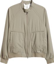 Emporio Armani Virgin Wool Zip Bomber Jacket